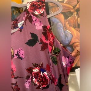 Floral belted, beeline dress